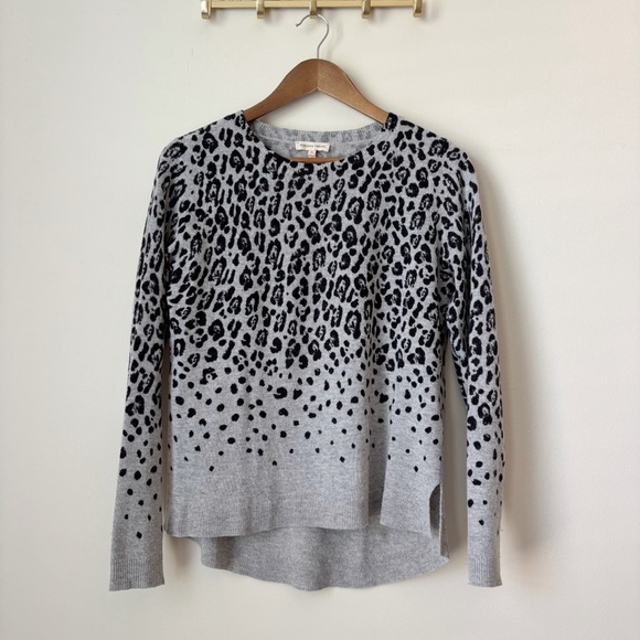 Rebecca Taylor Sweaters - Rebecca Taylor Wildcat Fade Animal Print Cashmere Blend Sweater Medium
